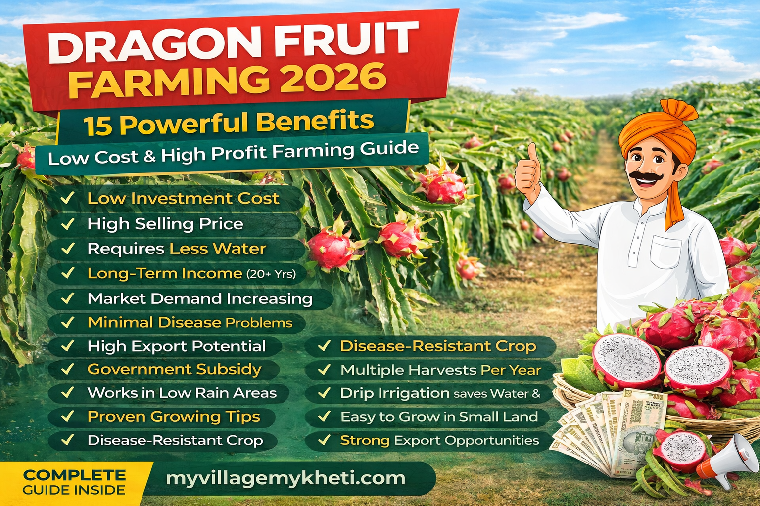Dragon Fruit Farming 2026: Dragon Fruit,