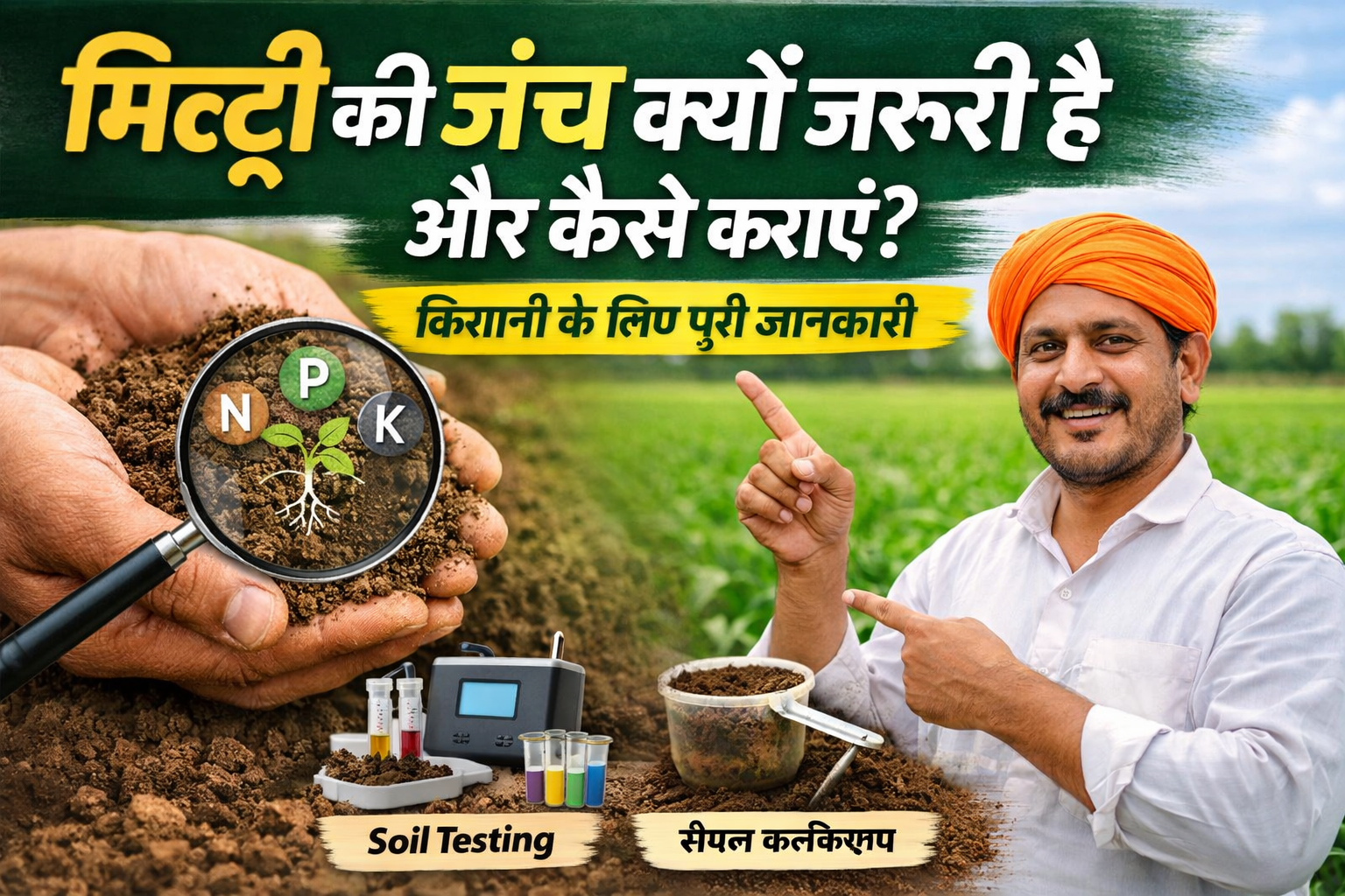 मिट्टी की जांच क्यों जरूरी है और कैसे कराएं? – किसानों के लिए पूरी जानकारी