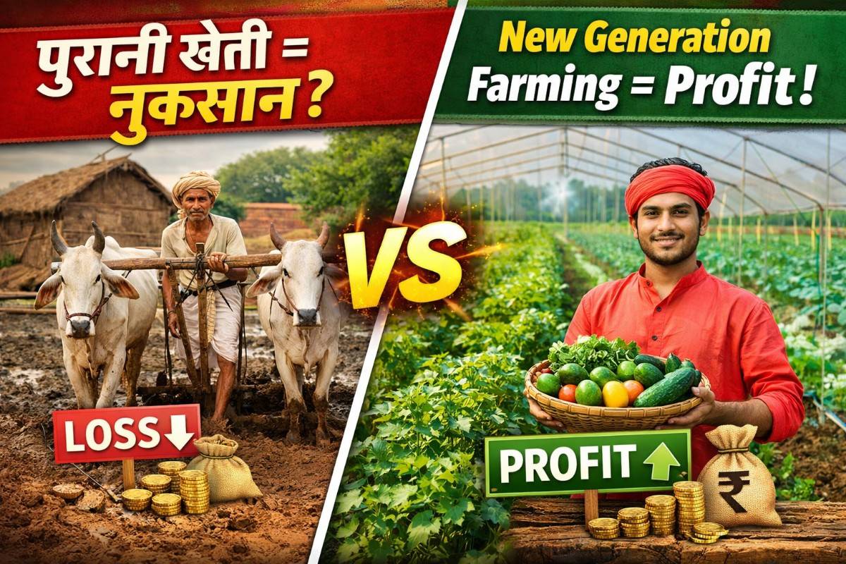 new generation farming in India, old vs new generation farming,profitable farming in India, new farming ideas for farmers, future of farming in India